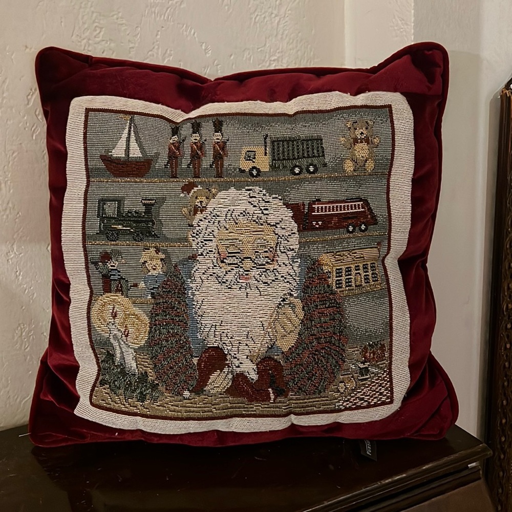 Portofino Christmas pillow